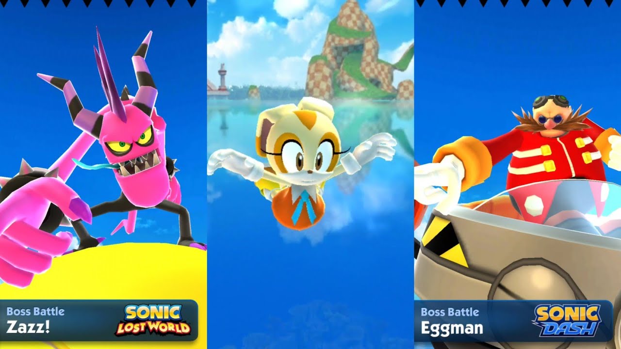 Amy vs Silver vs Cream | Sonic Dash |