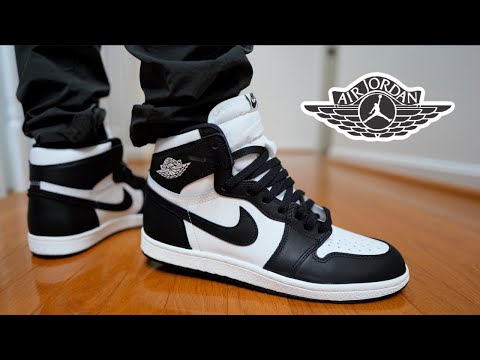 JORDAN 1 85 HIGH BLACK & WHITE 