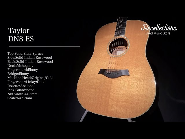 Taylor DN8 ES 2007年製 エレアコギター買取紹介 - YouTube