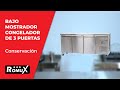 Vídeo: Bajo Mostrador de Congelación Acero Inoxidable 339 Litros 3 Puertas 180x60 cm Ventilado ®Romux