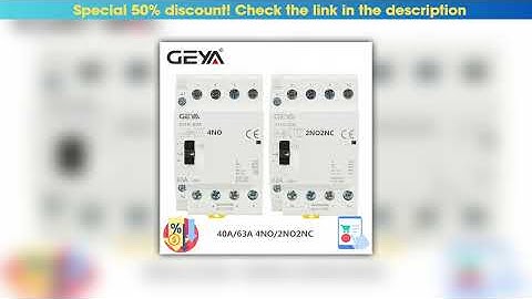 Best Seller GEYA GYHC 4P 63A 2NC2NO OR 4NO 220V/230V 50/60HZ Din Rail Household AC Modular Contacto
