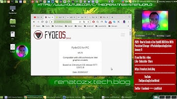 2020 - How to Create a Live #FydeOS USB Drive With #PersistentStorage  - #January 11
