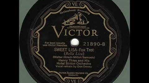 Henry Thies & His Hotel Sinton Orchestra - Sweet Lisa