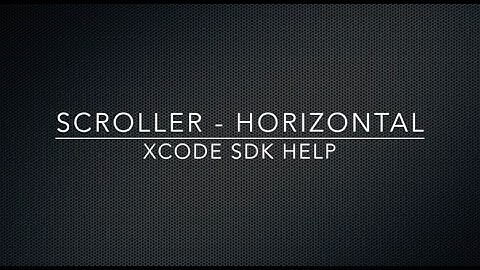 Xcode 6 Source Code & Tutorial - Scroller Horizontal