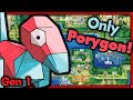 Can i beat pokemon red with only porygon  pokemon challenges  no items in battle