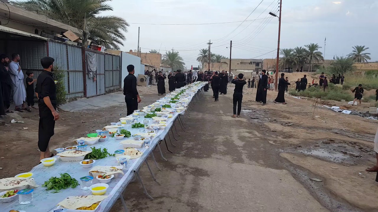 تتشرف عشيرة العبادة بتقديم وجبة عشاء الى موكب اهالي قرية السندية قضاء الخالص