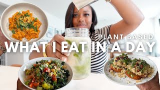 plantbased what i eat in a day | quick vegan meals, comfort meal, healthy (sweet greens vegan)