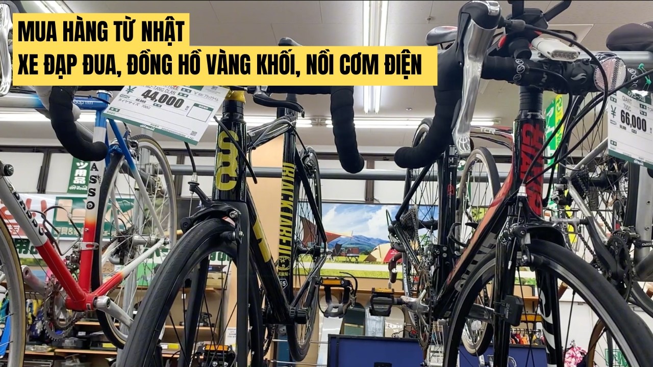 Xe Đạp Gấp 2 Khúc Nhỏ Gọn – Đồng Hồ Vàng Khối & Nồi Cơm Điện Áp Suất Nhật