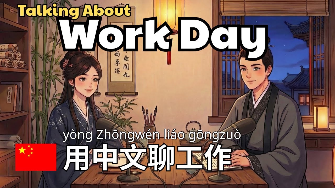 HSK 1–3 | How to Talk About Your Work Day in Chinese｜用中文聊你的工作日
