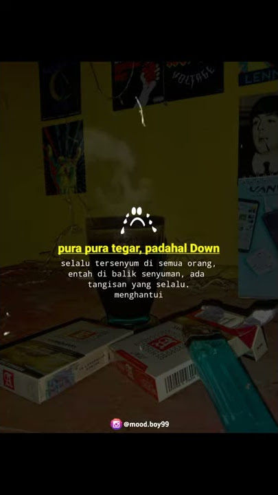 Story wa kekinian tiktok| pura pura tegar| moodboy