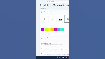 Verander de kleur van de muisaanwijzer #shorts #windows11 #muisaanwijzer