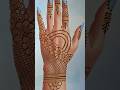 Stylish Back Hand Mehndi Design 🌸 | Floral Net Pattern Henna Art Tutorial