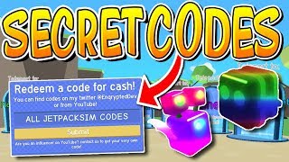 All Working Codes In Roblox Jet Pack Simulator Youtube - codes for jetpack simulator roblox 2019