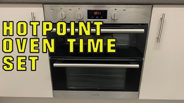 How to set the time on a Hotpoint Oven