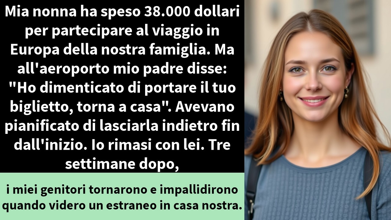 Mia nonna ha speso 38.000 dollari per partecipare al viaggio in Europa della nostra famiglia.
