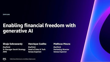 AWS re:Invent 2023 - Enabling financial freedom with generative AI (IMP106)