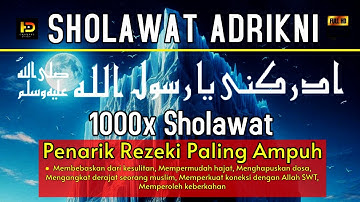 DZIKIR Shalawat Khitab-Sholawat Adrikni - Sholawat adrikni | 1000x non stop, NO MUSIK sholawat merdu