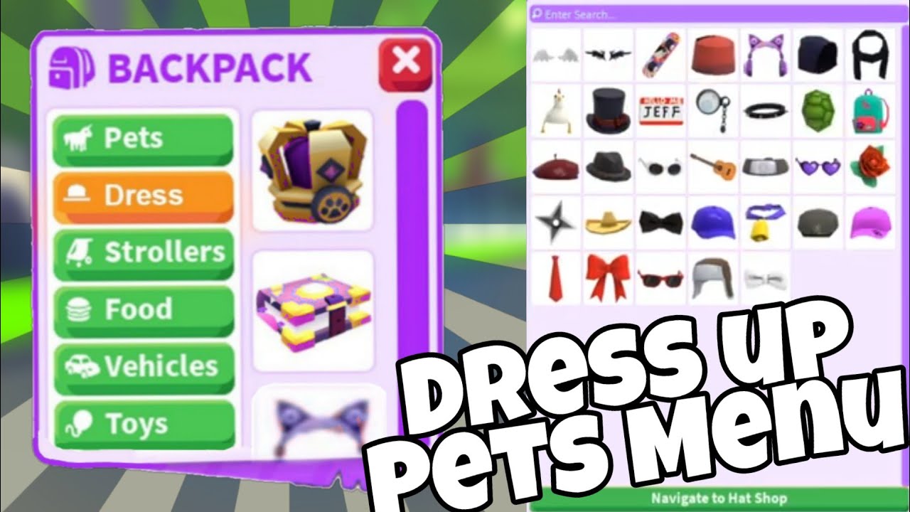 Dress Pets List All The New Pet Accessories Adopt Me New Update Dress Pets Adopt Me Tea Youtube - adopt me roblox pets list