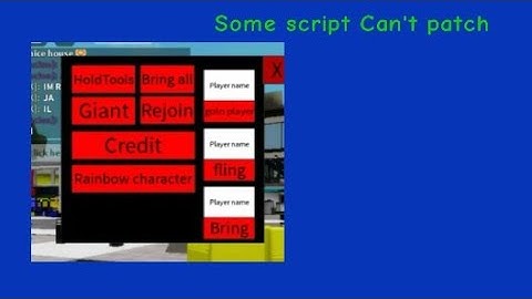 Roblox Script (Brookhaven Gui v1 Some Script can