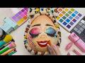 ASMR Satisfying Pumpkin Makeup ☆ Makeup Things 👠 Harley Quinn does your makeup asmr