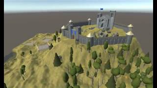 Procedurally Generated Medieval Town (Unity) - University Project [2017]