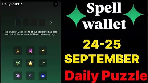 Spell wallet puzzle today 24 & 25 September | spell wallet daily puzzle | #spellwallet #combo |