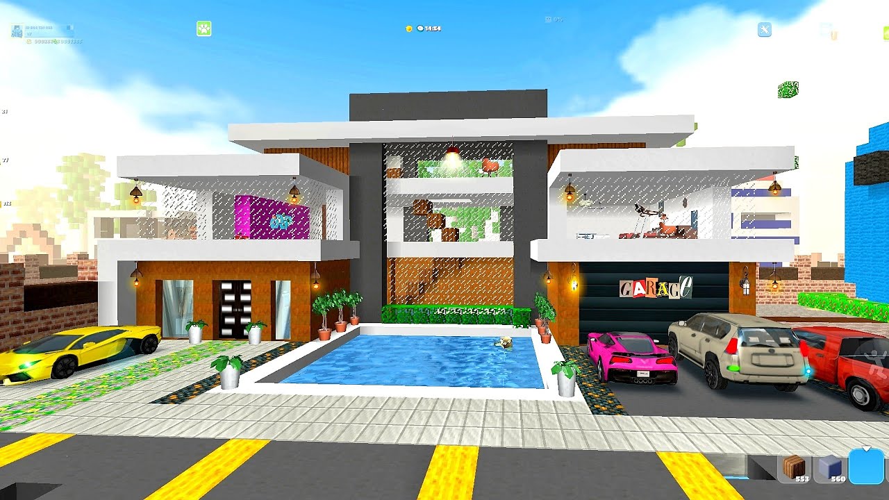 Multi millionaire modern house with garage in party craft 😍$$$