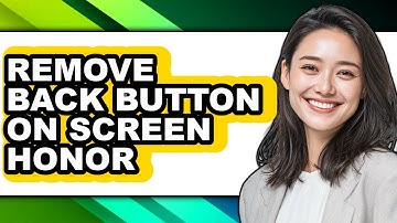 How to Remove Back Button on Screen Honor (only Way)