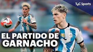 ALEJANDRO GARNACHO VS INDONESIA 🔥 OCASIÓN DE GOL, FUERTE PATADA Y MINUTOS EN LA SELECCIÓN ARGENTINA