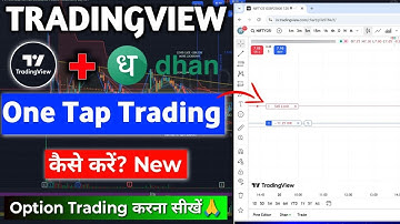 How to Trade on Tradingview + Dhan App | Learn Instant Option Trading