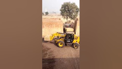 JCB Telehandler ( Loadall ) 11 mtr machine in Brick kiln Industry , Ent Bhatta working video