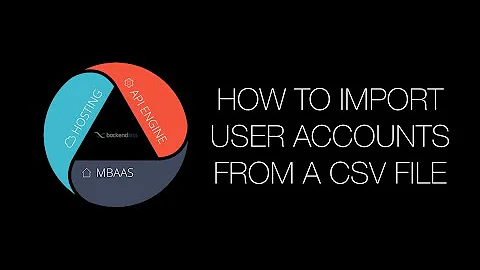 How to import users from a csv file