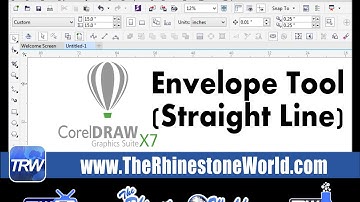 CorelDraw Envelope Straight Line Tool Basics The Rhinestone World TRWCD26