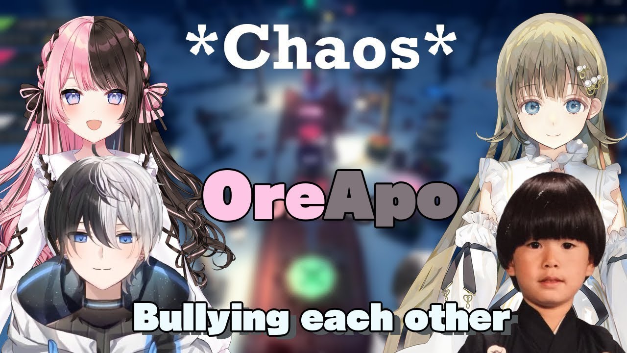 [ENG SUB] OreApo Pummel Party Moment , (Bullying each other , Stacking game , FPS , Snowman , Monke)