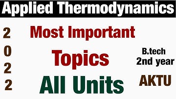 Applied Thermodynamics Important questions aktu ! Applied thermodynamics aktu |
