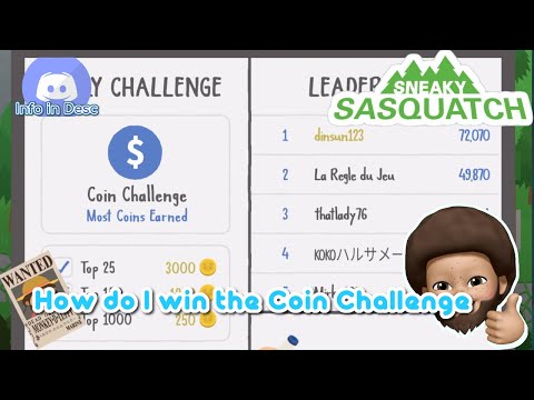 Sneaky Sasquatch - Coin Challenge | How do I win the Coin Challenge