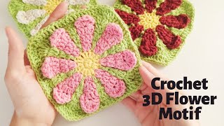 242. 3D Crochet Flower Motifs Crochet Pattens - Kayliebooks