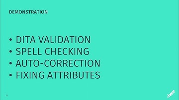 "DITA Validation and spell-checking" presented by Jason Fox at DITA-OT Day 2017