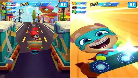 Talking Tom Hero Dash (Force of Nature Run - Part 4) - Cool Android Walkthrough Reverse Gameplay!!