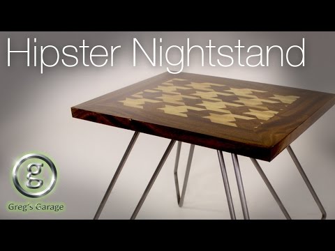 Houndstooth Inlay Night Stand