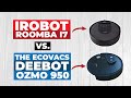 Irobot roomba i7 vs test de ramassage sur sol dur ecovacs deebot ozmo 950