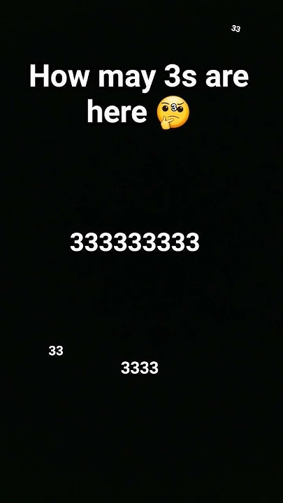 how-many-3s-are-here-youtube