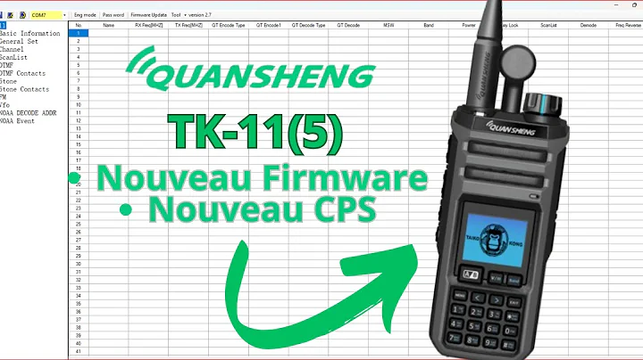 Quansheng TK11(5): New Firmware and New CPS