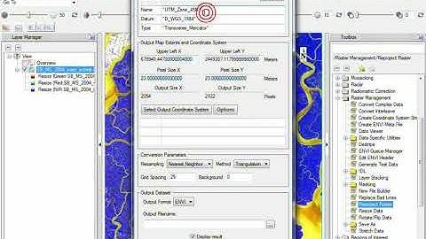 ENVI | 15 Reproject Raster | ENVI 5.1