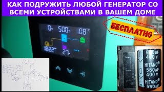 видео: Подключаем ЛЮБОЙ генератор к ЛЮБОМУ гибридному инвертору. Получаем ИДЕАЛЬНЫЙ СИНУС - БЕСПЛАТНО! Ф№20 картинка: Подключаем ЛЮБОЙ генератор к ЛЮБОМУ гибридному инвертору. Получаем ИДЕАЛЬНЫЙ СИНУС - БЕСПЛАТНО! Ф№20