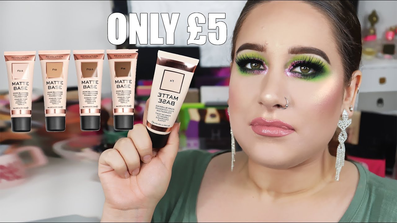 efficiënt Prestatie binnenplaats NEW Revolution Matte Base Foundation Review + 11 Hour Wear Test - YouTube