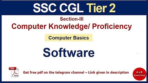 SSC CGL 2025 - Computerkennis/-vaardigheden voor SSC CGL | Software