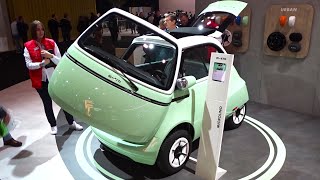 2024 Microlino Dolce City Mini Car - BMW Isetta Look - Interior, Exterior, Details