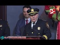 First turkish  american police chief ibrahim mike baycora takes office swearing on quran