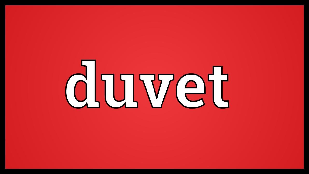 Duvet Meaning Youtube